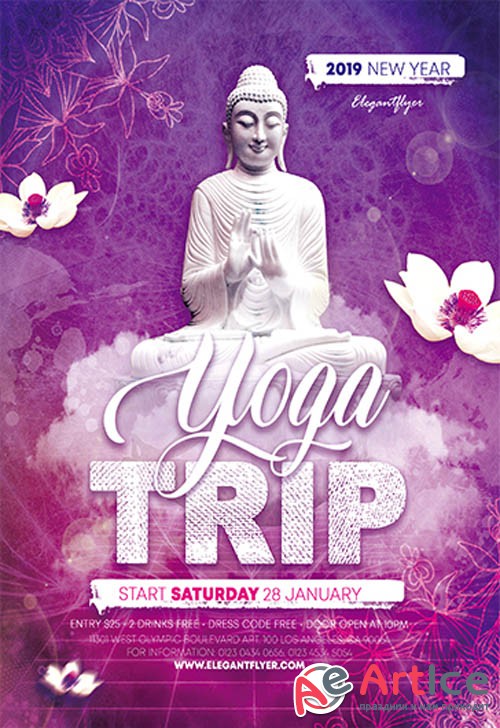 Yoga Trip V0911 2019 Premium PSD Flyer Template