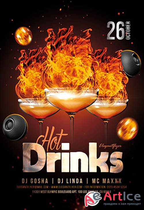 Hot Drinks V0911 2019 PSD Flyer Template