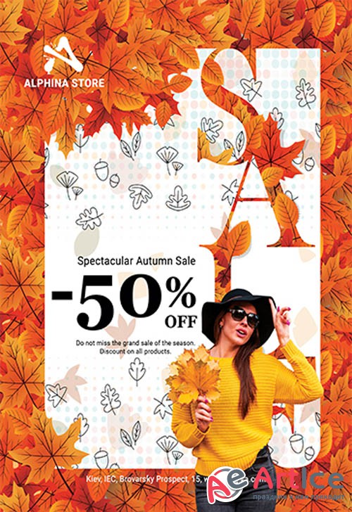 Autumn Sale V0911 2019 Premium PSD Flyer Template