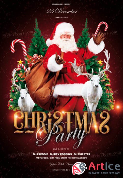 Christmas Party V1711 2019 PSD Flyer Template