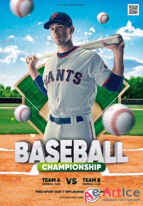 Baseball Championship V1711 2019 PSD Flyer Template