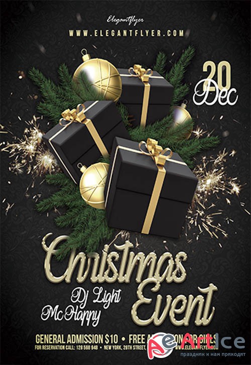 Christmas Event V2611 2019 Premium PSD Flyer Template