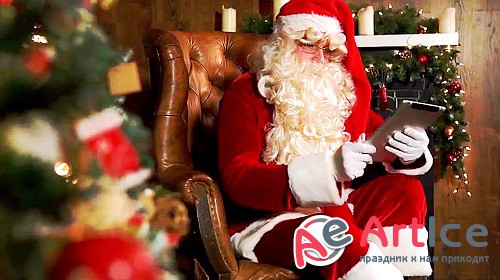 Santa Claus With Magic IPad 332180 - After Effects Templates