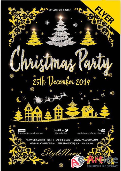 Christmas Party V0212 2019 PSD Flyer Template