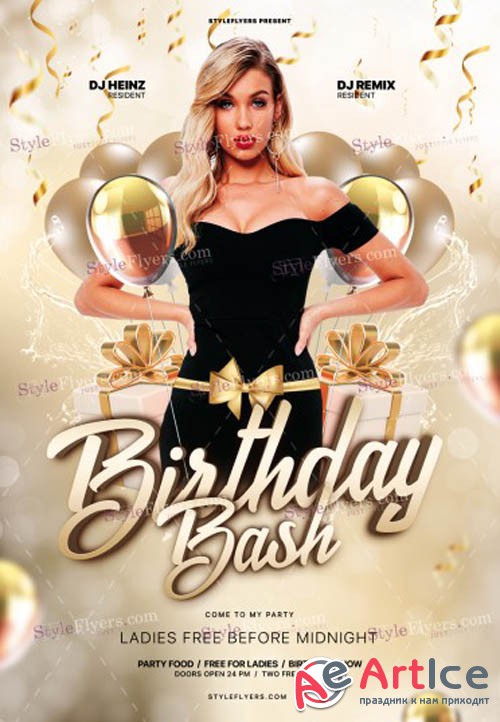 Birthday Bash V0212 2019 PSD Flyer Template