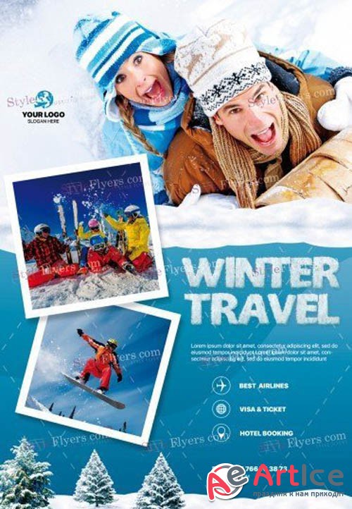 Winter Travel V0212 2019 PSD Flyer Template