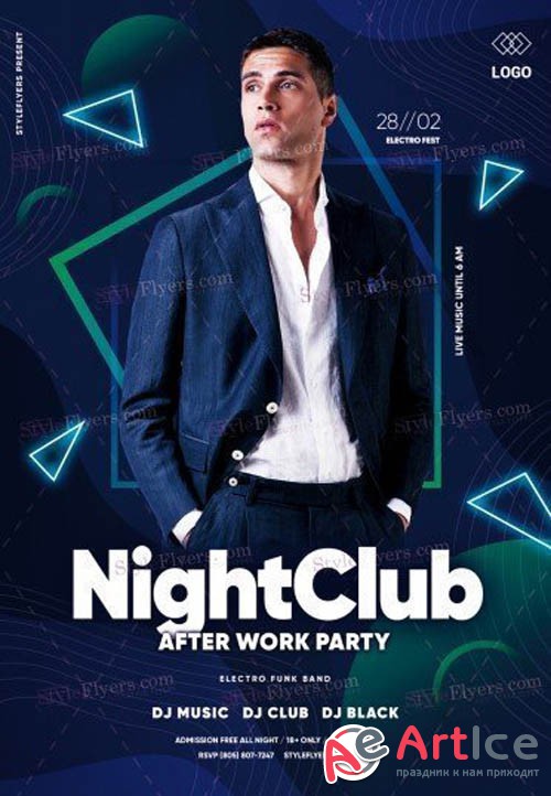 Night Club V1612 2019 PSD Flyer Template
