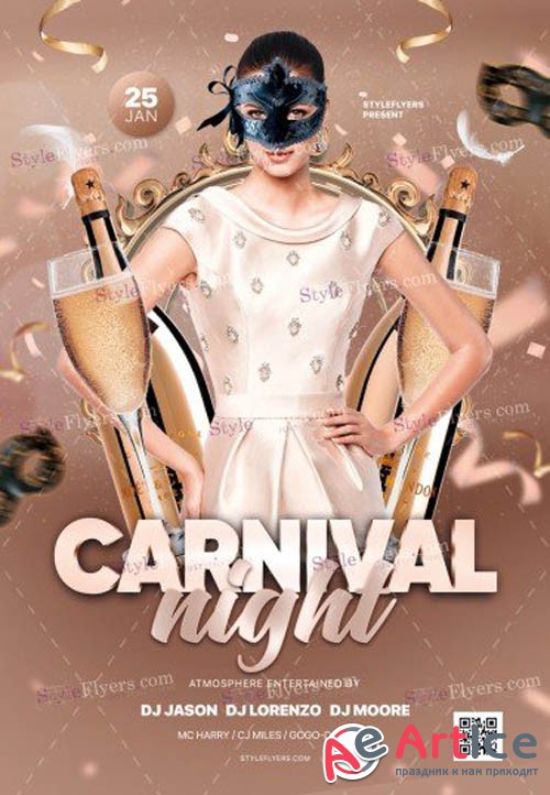 Carnival V2912 2019 PSD Flyer Template