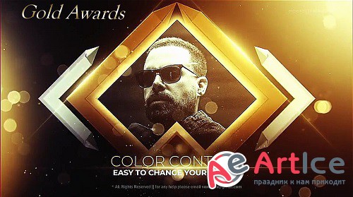 Gold Awards Titles Slideshow 857551 - Project for After Effects