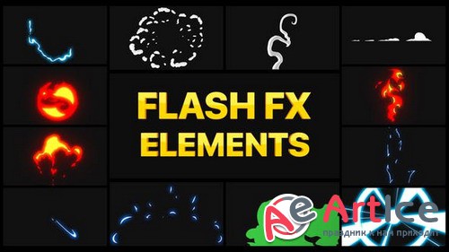 Flash FX Elements Pack 02 30173038 - DaVinci Resolve Project (Videohive)