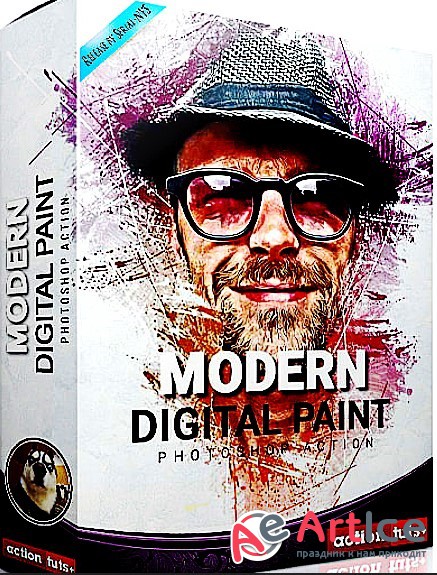 Modern Digital Paint Photoshop Action